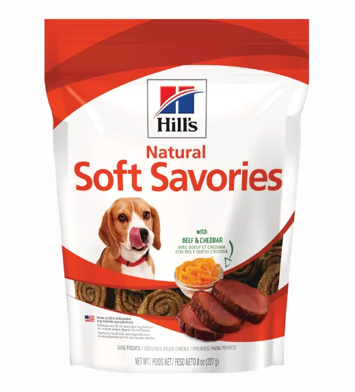 Hills Natural Soft Savories Beef and Cheddar Dog Treats